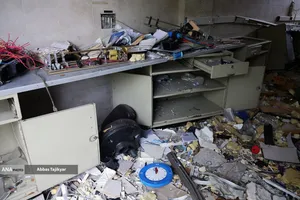 بازدید اصحاب رسانه از  خسارت وارده در دانشگاه شهید بهشتی