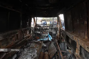 بازدید اصحاب رسانه از پایگاه مدیرت بحران نازی&zwnj;آباد و خودروهای آسیب دیده اورژانس در اثر تجاوز صهیونیستی آمریکایی