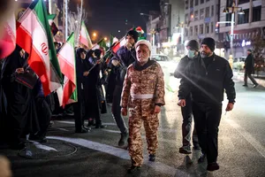 مراسم عزاداری در سوگ رهبر شهید انقلاب - میدان تجریش