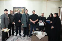 دیدار معاون رئیس جمهور و رئیس بنیاد شهید و امور ایثارگران با خانواده شهدای جنایات آمریکایی صهیونیستی