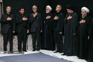 مراسم عزاداری شب هفتم محرم در حسینیه امام خمینی(ره)