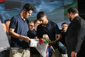 آیین استقبال از ملی پوشان 