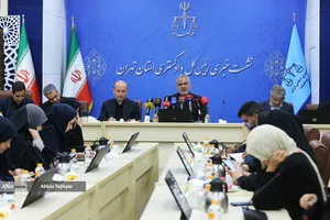 نشست خبری علی القاصی&zwnj;مهر، رئیس کل دادگستری استان تهران
