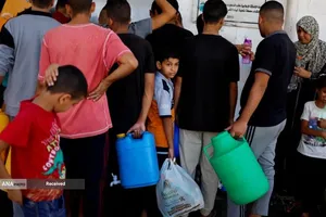 تشنگی زیر آوار و محاصره در غزه