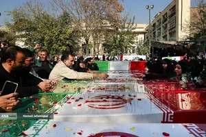 تشییع پیکر مطهر 100 شهید گمنام - معراج شهدا