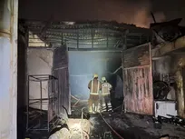 آتش‌سوزی گسترده در کارگاه مبل‌سازی در محله مرتضی‌گرد+ فیلم