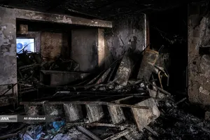 تخریب و آتش سوزی اموال عمومی در تهران