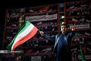 مراسم عزاداری در سوگ رهبر شهید انقلاب - میدان ونک