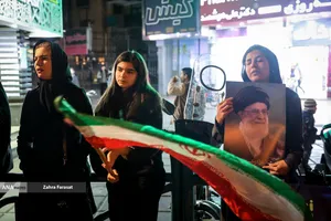 مراسم عزاداری در سوگ رهبر شهید انقلاب - میدان ولیعصر (عج)