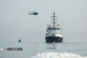 ورود شناور نیروی دریایی روسیه به رزمایش مرکب امداد و نجات دریای خزر ۲۰۲۵