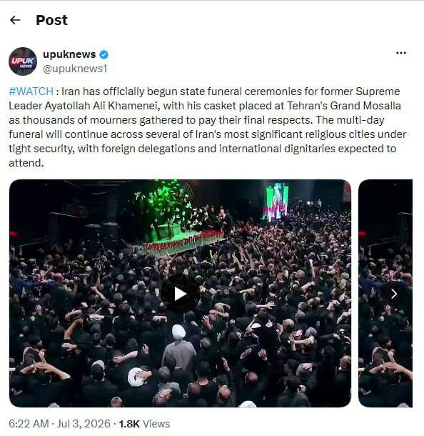 گزارش | بازتاب جهانی مراسم وداع با رهبر شهید انقلاب؛ از پوشش زنده رسانه‌ها تا تحلیل پیام‌های سیاسی