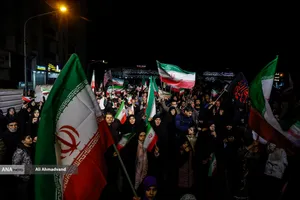 مراسم عزاداری در سوگ رهبر شهید انقلاب - میدان هفت تیر
