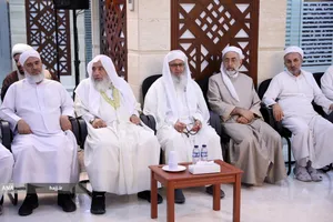 دیدار صمیمانه علمای اهل سنت با سرپرست حجاج ایرانی در مکه