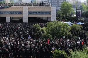 مراسم اقامه نماز بر پیکر امام شهید امت
