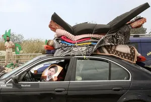 بازگشت مردم مقاوم به جنوب لبنان بعد از اعلام آتش بس 10 روزه