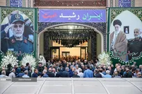 برگزاری مراسم اربعین سردار شهید سپهبد غلامعلی رشید و فرزند ایشان/ حضور مسؤولان کشوری و لشکری