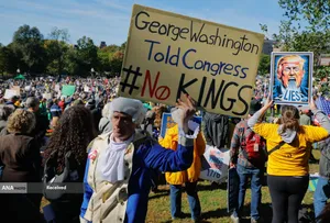 تظاهرات ضد ترامپ &laquo;بدون پادشاه&raquo; در سراسر آمریکا
