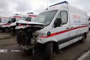 بازدید اصحاب رسانه از پایگاه مدیرت بحران نازی&zwnj;آباد و خودروهای آسیب دیده اورژانس در اثر تجاوز صهیونیستی آمریکایی