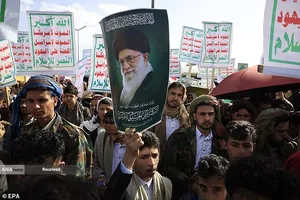 تظاهرات مردم یمن در حمایت از ایران