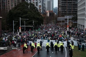 تظاهرات بی&zwnj;سابقه بیش از300 هزار نفری حامیان فلسطین در سیدنی استرالیا