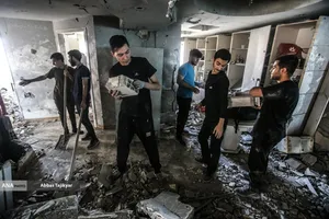 کمک نیروهای جهادی به جنگ زدگان