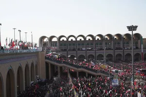 مراسم اقامه نماز بر پیکر امام شهید امت