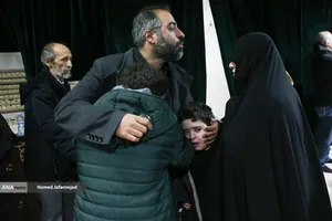 وداع با پیکر&zwnj; مطهر  شهید حجت&zwnj;الاسلام علی رازینی رئیس شعبه ۳۹ و شهید حجت&zwnj;الاسلام محمد مقیسه رئیس شعبه ۵۳ دیوان عالی کشور در معراج شهدای تهران