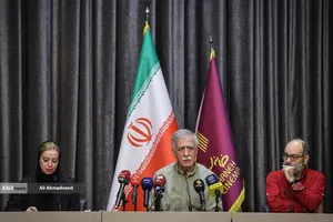 رامتین شهبازی دبیر کتاب سال سینمای ایران و همایون اسعدیان مدیرعامل خانه سینما 