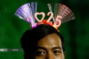 آغاز سال نو میلادی 2025 در جاکارتا، اندونزی