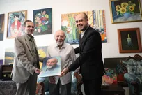 دیدار صمیمانه معاون صدا با امیر نوری گوینده پیشکسوت رادیو +فیلم