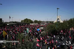 تشییع پیکر مطهر آقای شهید ایران و خانواده ایشان