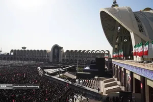 مراسم اقامه نماز بر پیکر امام شهید امت