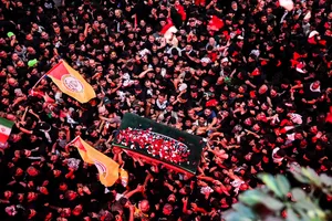 تشییع رهبری در کربلا