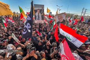 تشییع پیکر مطهر امام شهید در نجف اشرف
