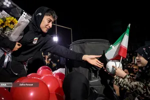 مراسم استقبال از تیم ملی فوتبال زنان