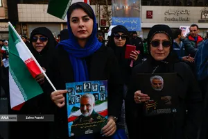 فریاد مردم تهران در محکومیت اقدامات تروریستی اغتشاشگران