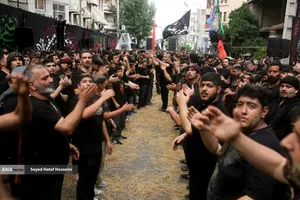عزاداری و آیین خیمه&zwnj;سوزی عصر عاشورا در هیئت قمر بنی&zwnj;هاشم ساری