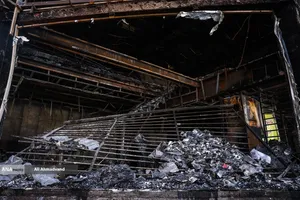 تخریب و آتش سوزی اموال عمومی در تهران