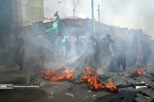 خیمه سوزان ظهر عاشورا - چهارراه گلوبندک تهران