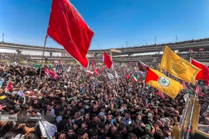 تشییع پیکر مطهر امام شهید در نجف اشرف
