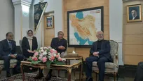 وزیر کشور پاکستان با استقبال همتای ایرانی وارد تهران شد