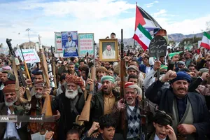 تظاهرات مردم یمن در حمایت از ایران