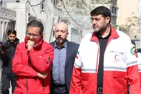 بازدید نمایندگان صلیب سرخ از بیمارستان گاندی، انستیتو پاستور و مراکز مسکونی آسیب‌دیده+عکس و فیلم