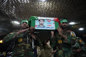 مراسم وداع با پیکر شهید علی اکبر گندمی