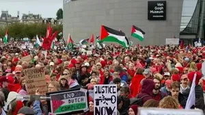 تجمع ۲۵۰ هزار نفری در هلند علیه رژیم صهیونیستی