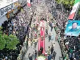 تشییع پیکر شهید قدیمی در زنجان