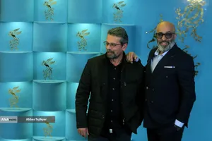 پیام احمدی&zwnj;نیا بازیگر در فوتوکال فیلم سینمایی بازی خونی