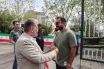 استقبال رنجبر از دانشجویان دانشگاه آزاد