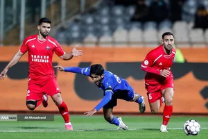 دیدارتیم های  استقلال و نساجی مازندران در هفته بیستم لیگ برتر فوتبال