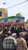 مراسم تشییع پیکر سردار شهید سید محمود موسویان در نراق